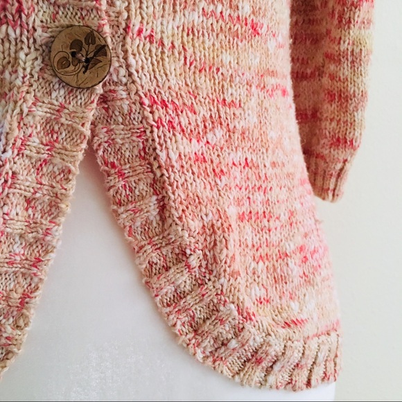 American Rag Pink-Multi Button-Back Sweater - Picture 5 of 8